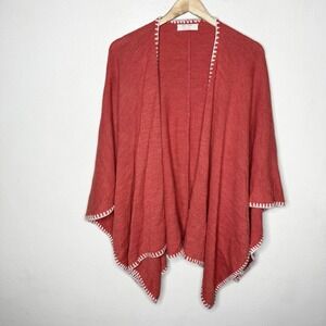 Mer Sea Coral Classic Travel‎ Wrap Women's One Size White Resortwear Lagenlook